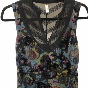 Free people velvet metallic dress